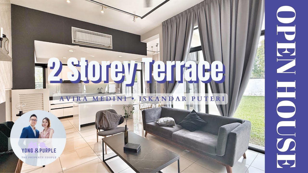 Avira Medini Iskandar Puteri 2 Storey Corner Garden Terrace House | Open House | Yong & Purple