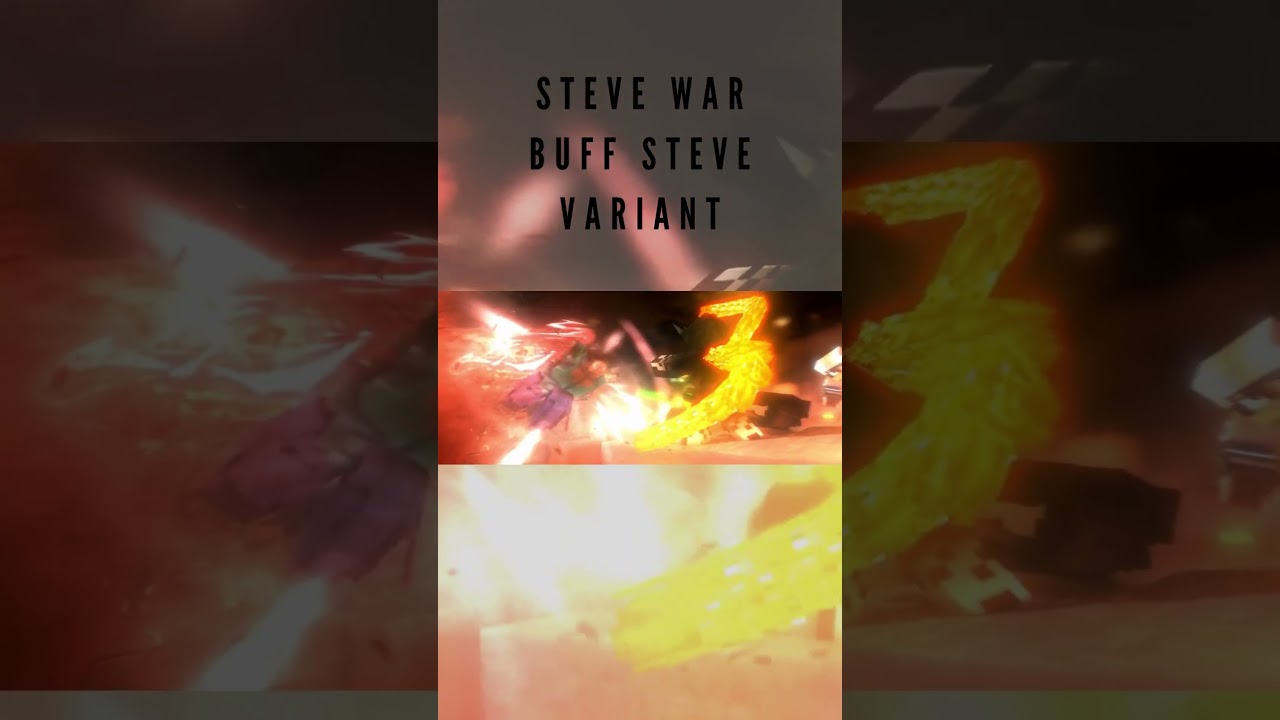 Buff Steve Variant - Steve War Minecraft Animation #invincible #minecraft #variant #steve