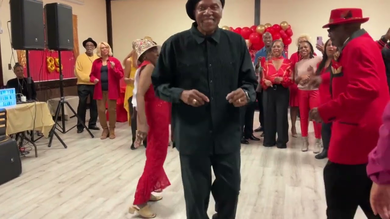 Mama Hilda Ford-85th BD  Entrance, escorted by Dwayne Ford (son), DMV Senior Hand Dancers-DJ Ernie G