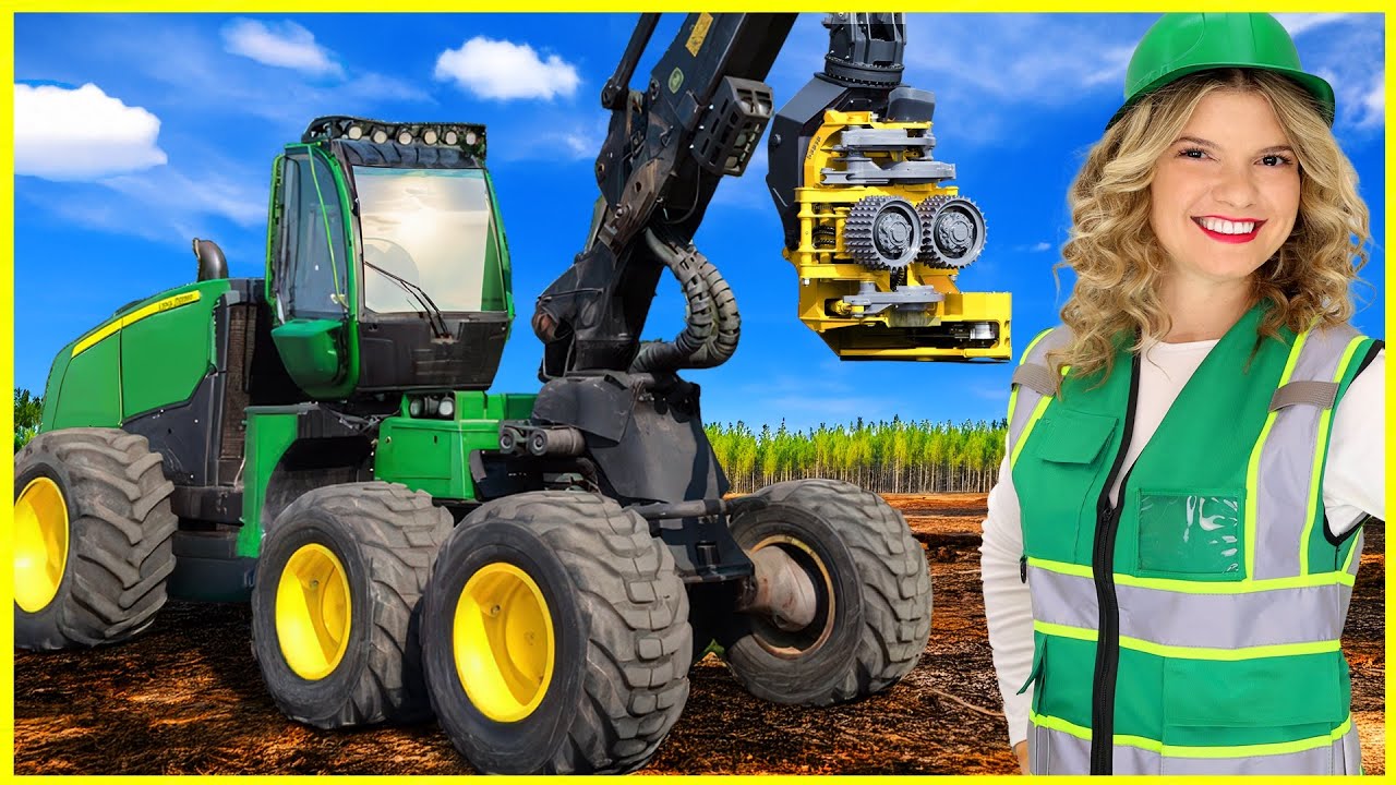 Forestry Trucks for Kids | Logging Trucks for Toddlers | Speedie DiDi Toddler Learning Video |Bruder