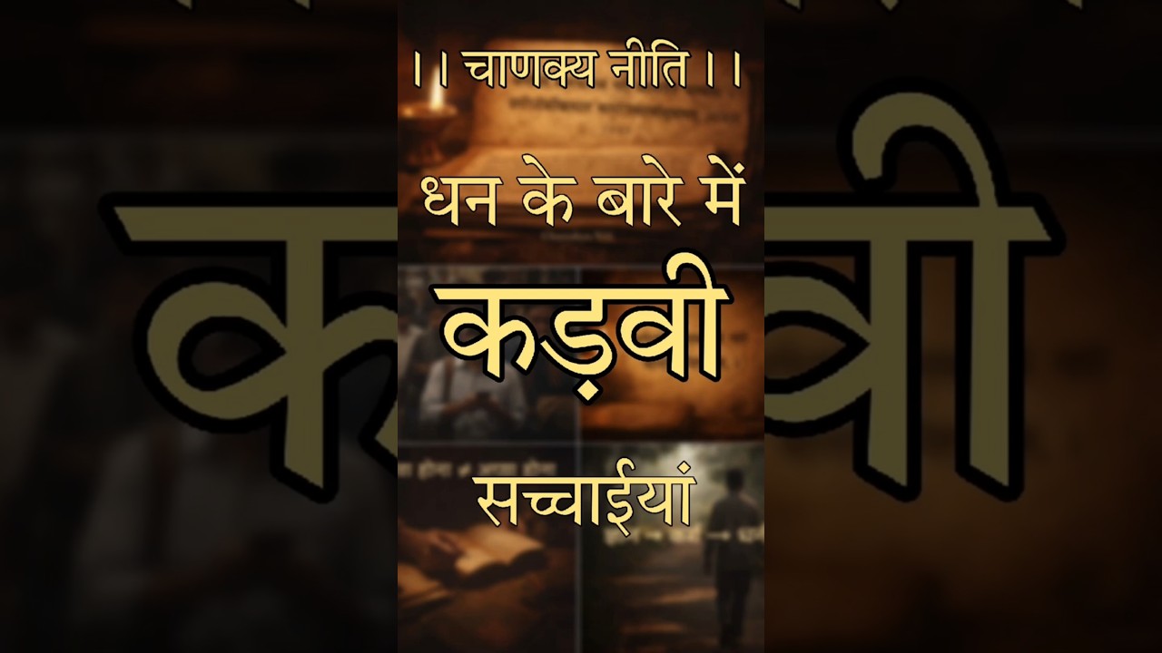 Some hard truths about money | Chanakya Niti