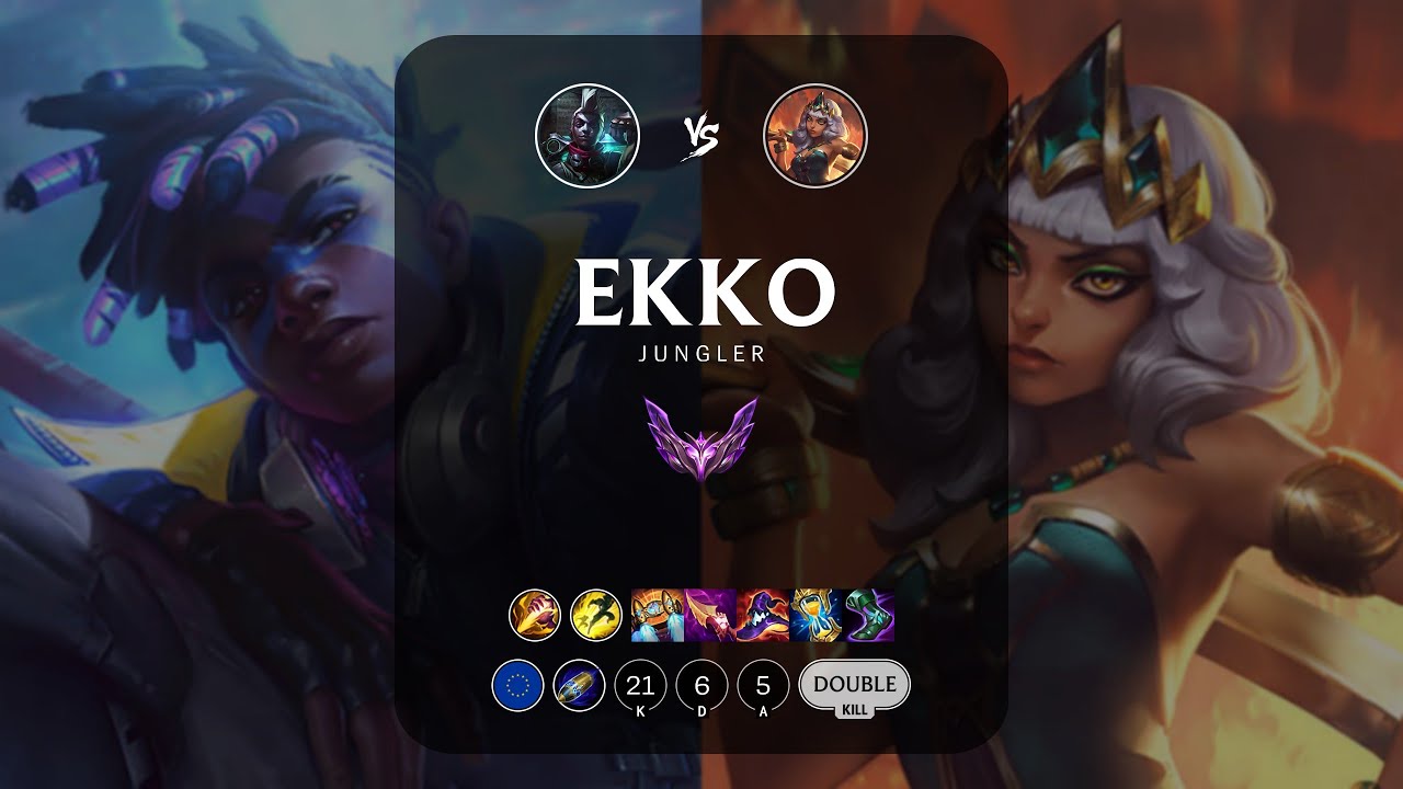 Ekko Jungle vs Qiyana - EUW Master Patch 13.22