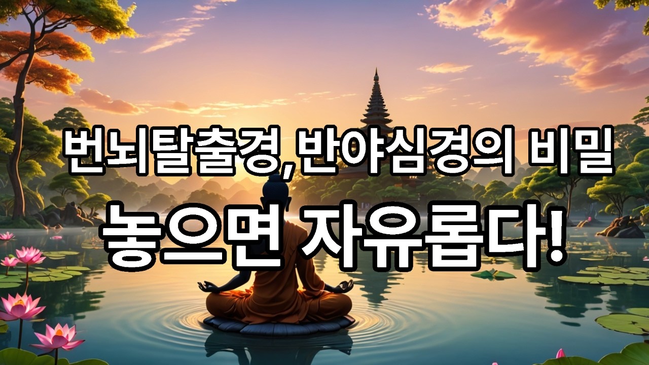 번뇌탈출경, 반야심경의 비밀! 붙잡으면 괴롭고 놓으면 자유롭다! #반야심경 #참나 #오온 #주먹 #반야바라밀 #관자재보살 #번뇌탈출경 #마하반야바라밀다심경 #열반 #색즉시공