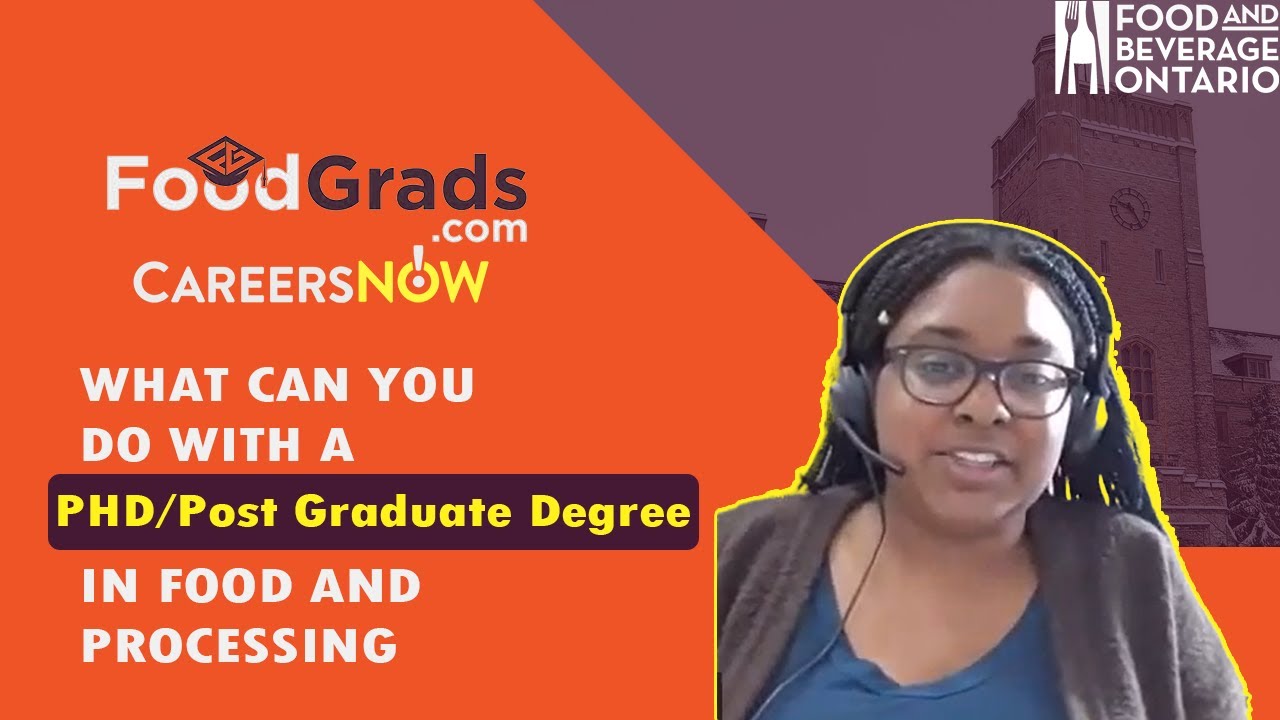 What can you do with a PhD/post-doc in the food processing industry?