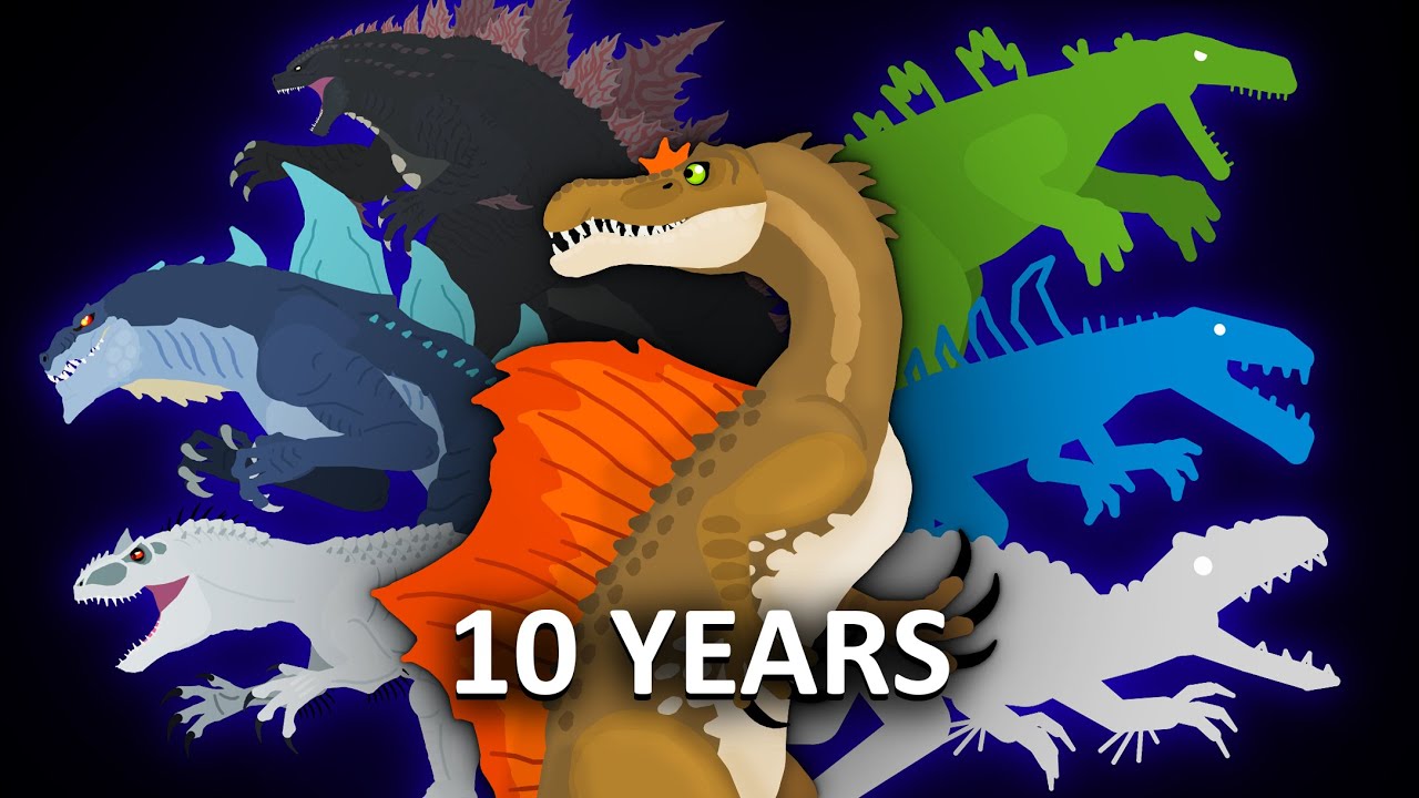 DinoMania - 10 YEARS | Channel Evolution | Godzilla, Dinosaurs, Kaiju cartoons