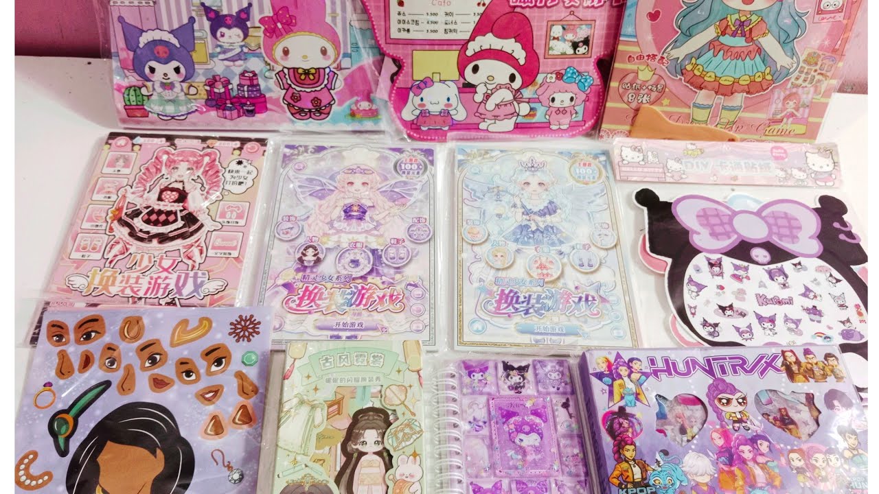 🌹PAPER DIY🌹UNBOXING STICKER COLLECTION VARIATION 🌹PAPER ART STICKER