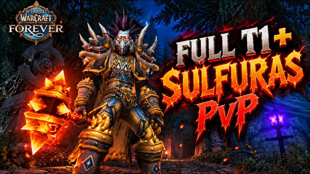 Full T1 + Sulfuras Arms Warrior PvP | Classic Forever Beta