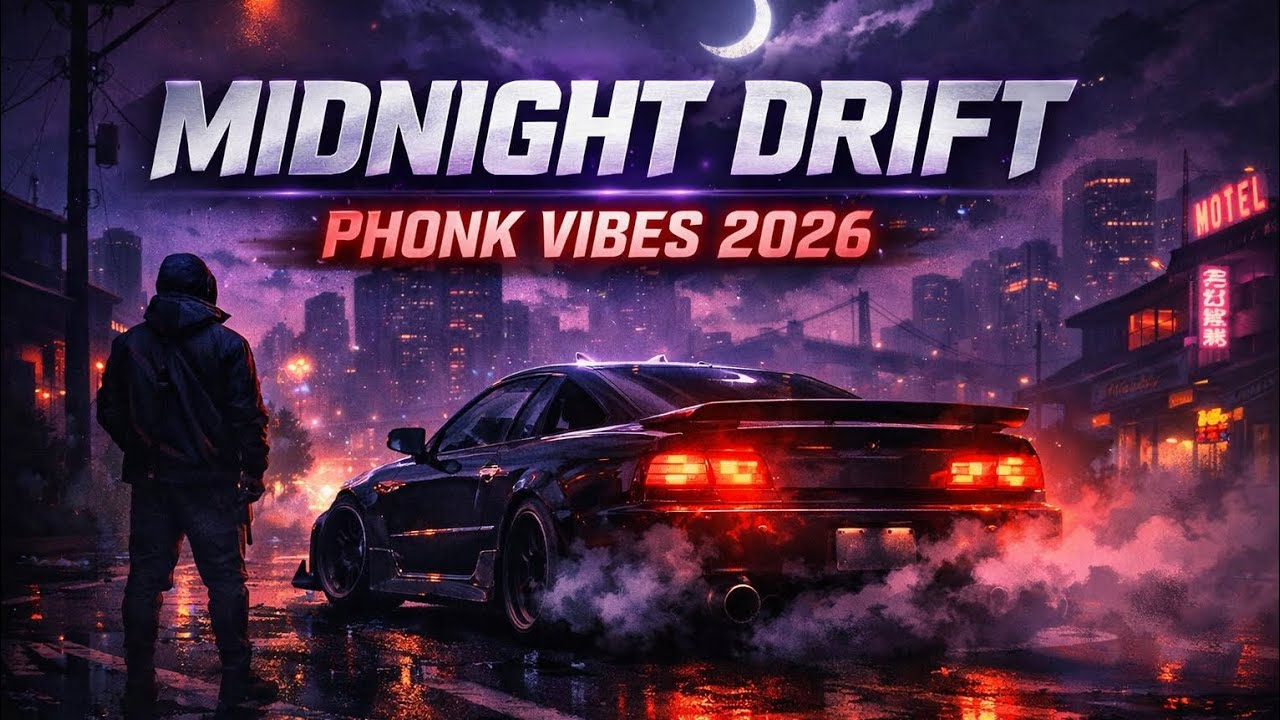 👉Phonk song midnight dift phonk vibes 2026 slowed lofi song and phonk video 