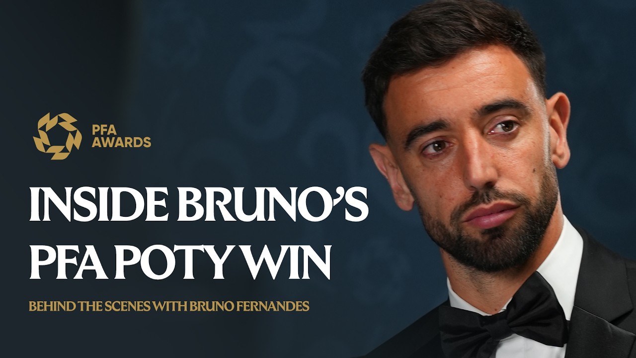Wiecz&oacute;r Bruno Fernandesa na gali PFA | Za kulisami 🏆