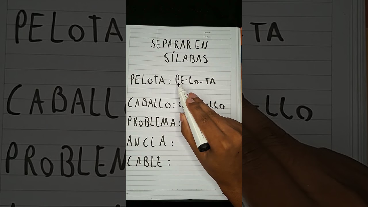 SEPARAR EN SILABAS