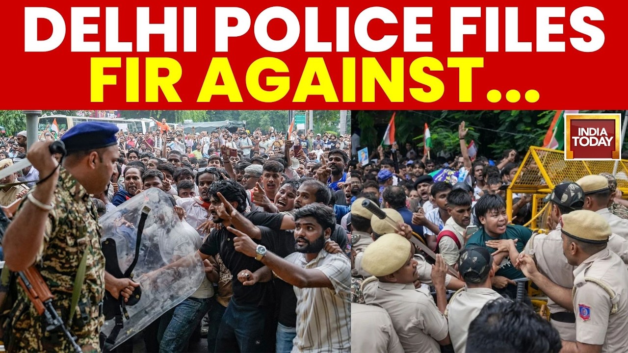 CJP Protest News: 4 FIRs, 70+ Detained, Delhi Protest Turns Serious with 118 Cops Hurt | India Today