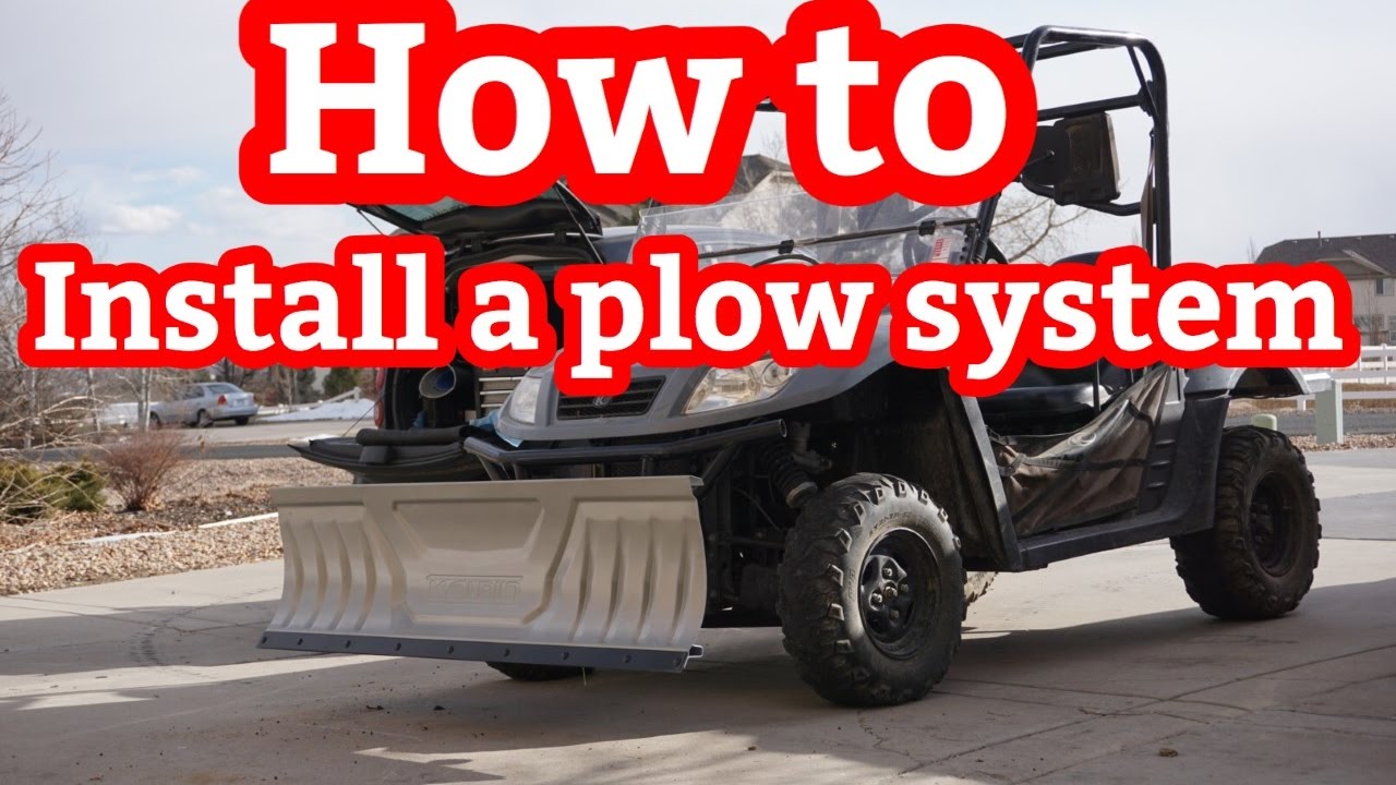 Kolpin ATV / UTV snow plow system install (www.plowdepot.com)
