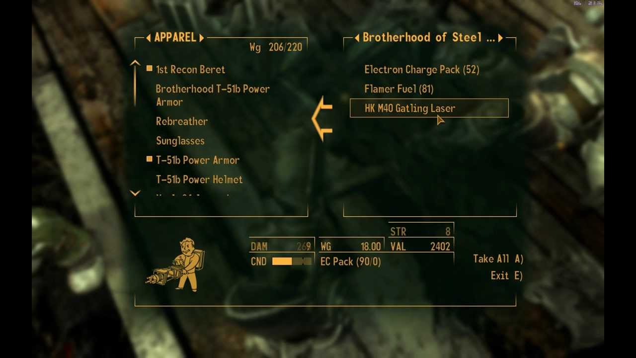 Fallout New Vegas, Raw Footage #33: Zapping Some Brotherhood Paladins (in 1080p HD)
