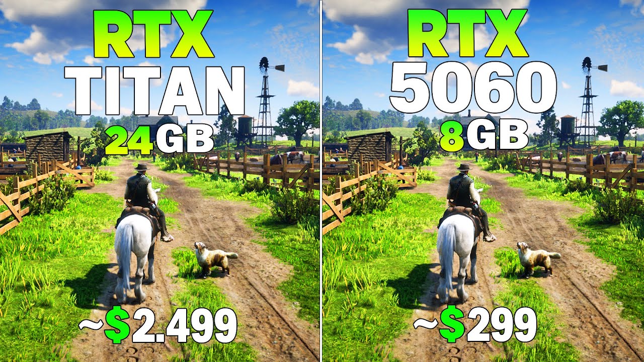 RTX TİTAN vs RTX 5060 - Test in 8 Games