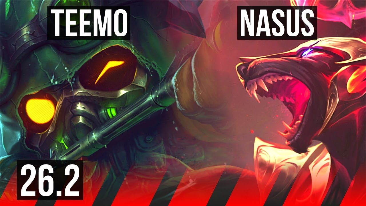 TEEMO vs NASUS (TOP) | Fleet Footwork | EUW Master | 26.2