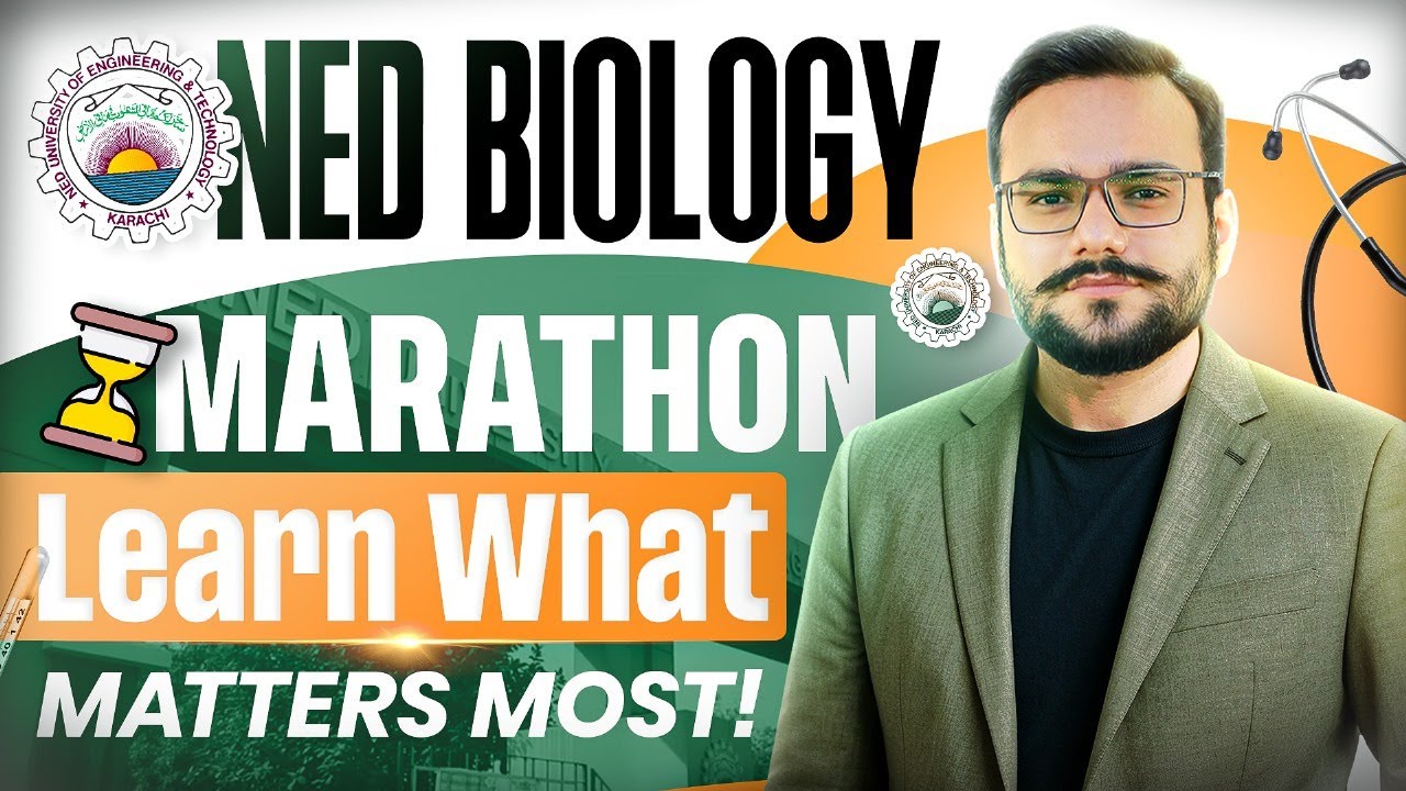 NED Biology Paper Solution 2025 | NED Biology Paper Marathon | Most Important NED Biology MCQS | NED