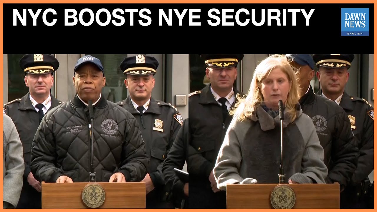 NYC Police Tighten Security Ahead of Times Square New Year&rsquo;s Eve Ball Drop | Dawn News English