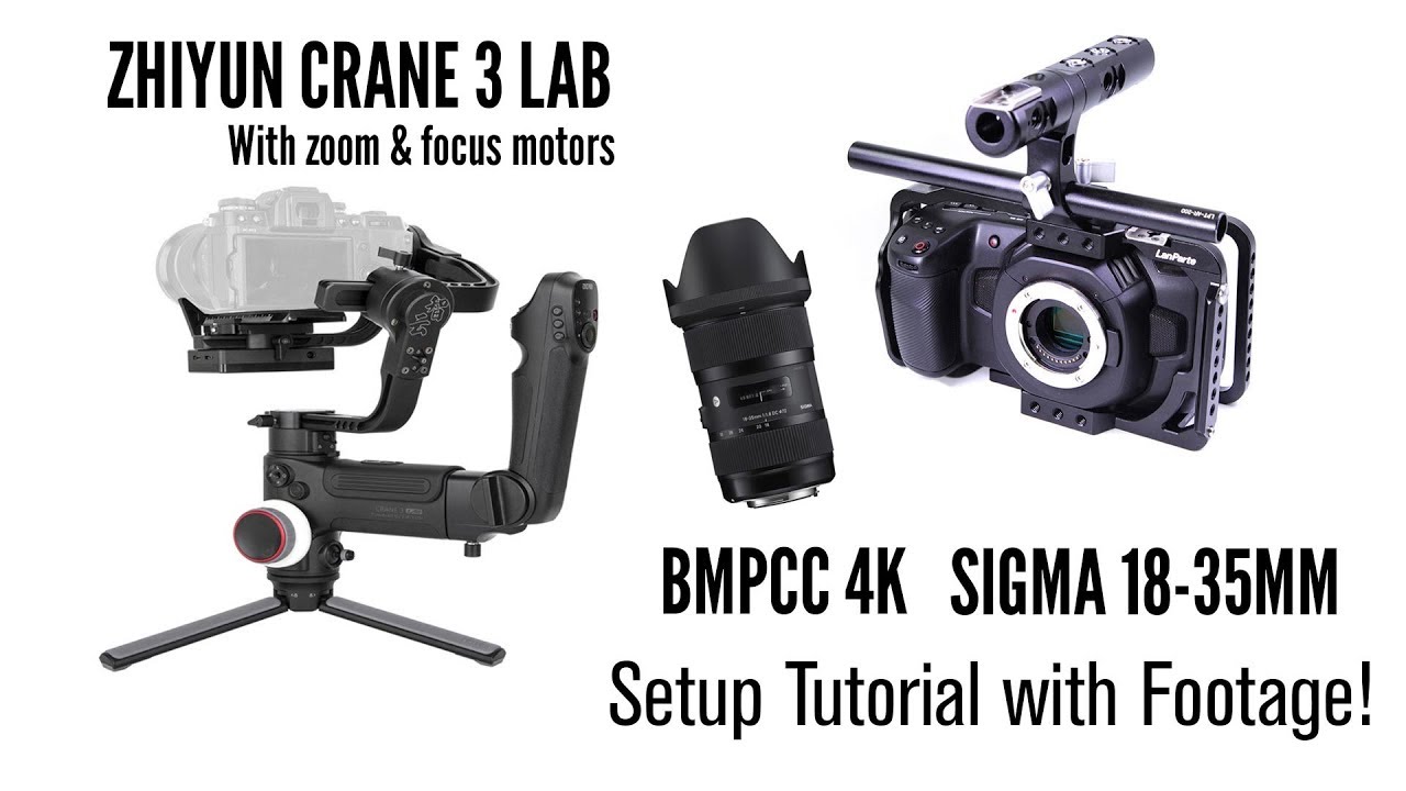 Zhiyun Crane 3  Focus/Zoom Motors BMPCC 4K  Footage and Setup Tutorial   Part 2