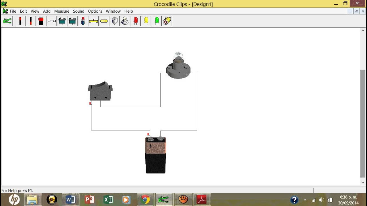 simular circuito electrico con crocodile