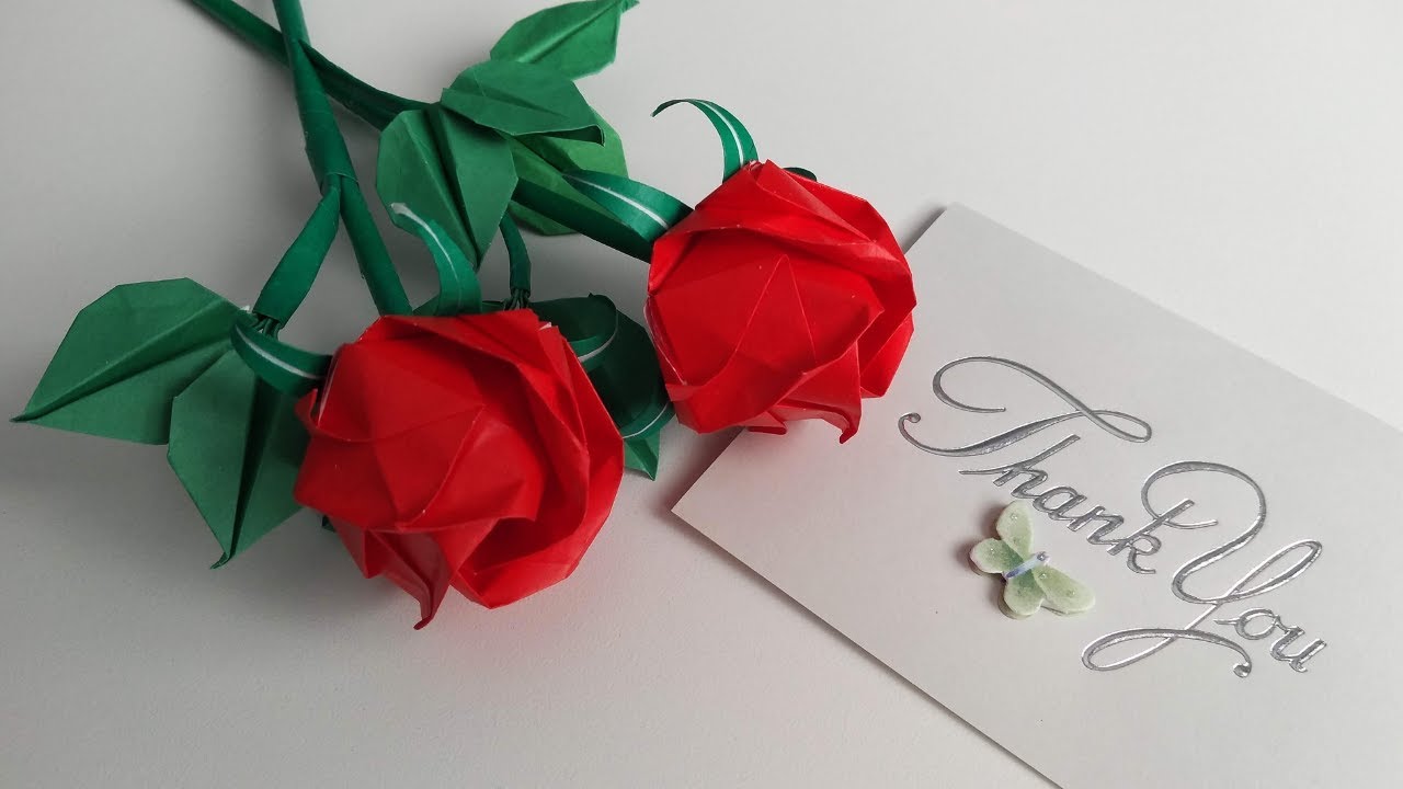 How to Make Origami KAWASAKI ROSE and CALYX