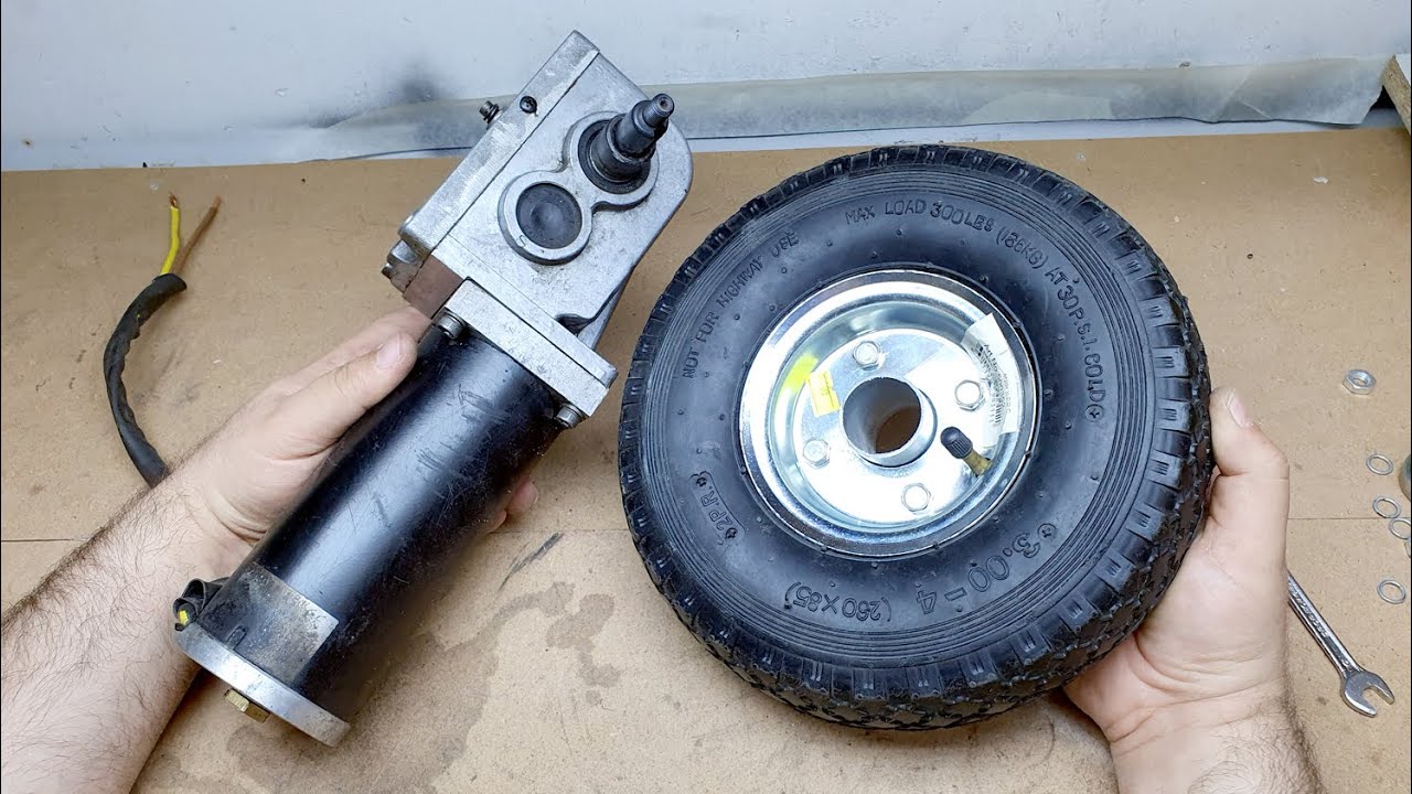 Wheelchair Motors / How to install a new Tire / Akülü sandalye motoruna el arabası tekerleği takma