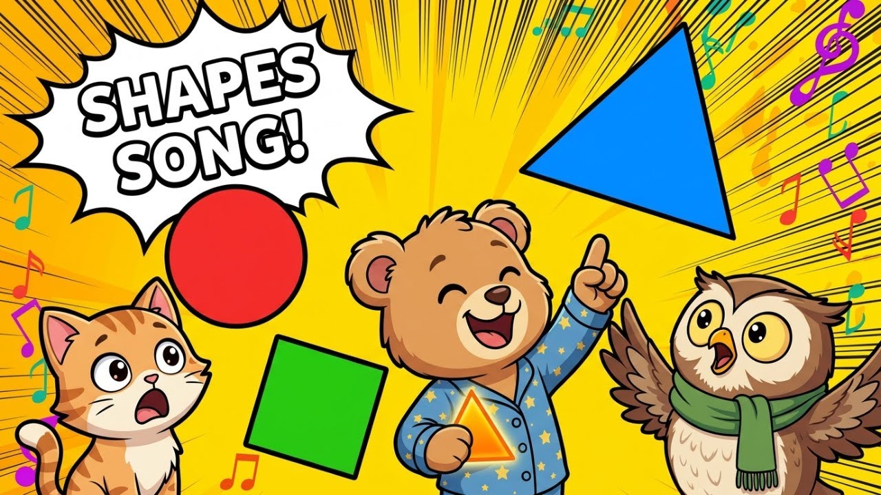 Shapes Song for Kids | Circle Square Triangle