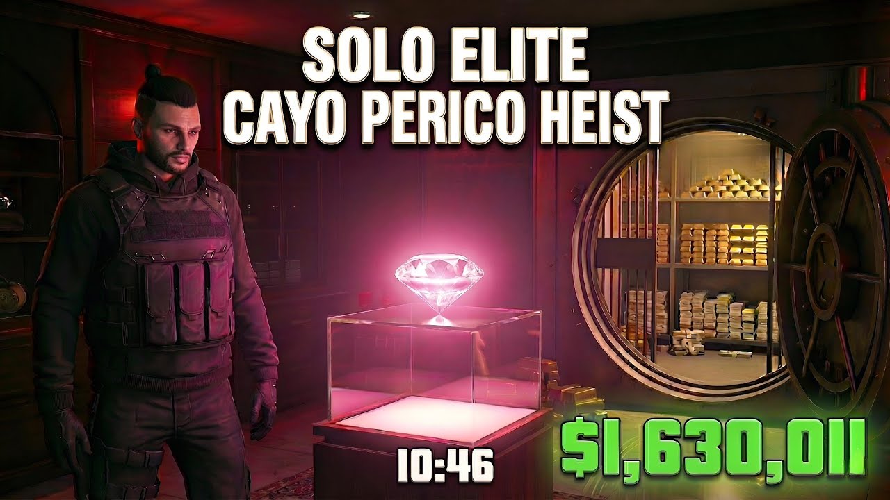 UPDATED 2026 Cayo Perico Heist SOLO Guide Pink Diamond Elite Stealth | $1.6M GTA Online