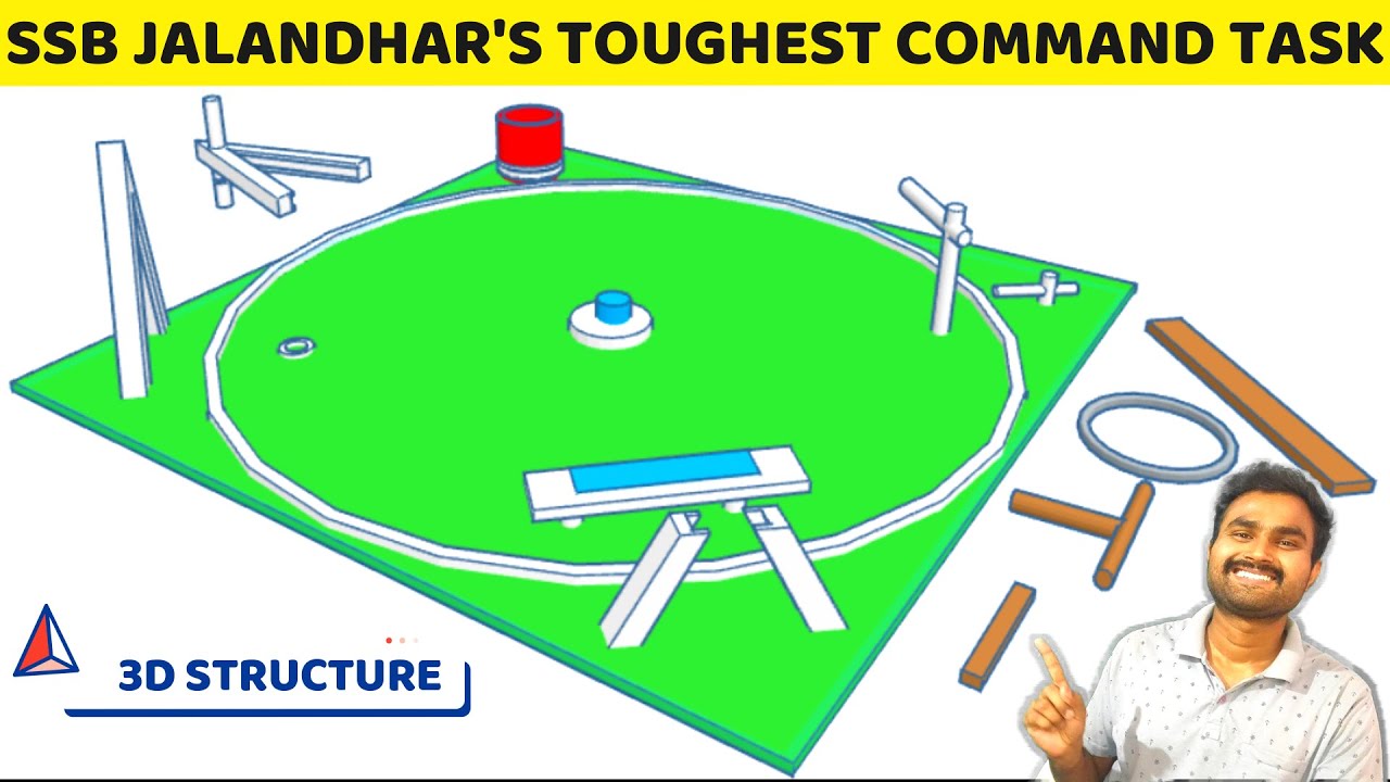 TOUGHEST COMMAND TASK IN SSB JALANDHAR | GTO using 3D Structures #nda #ssb #cds #afsb #army