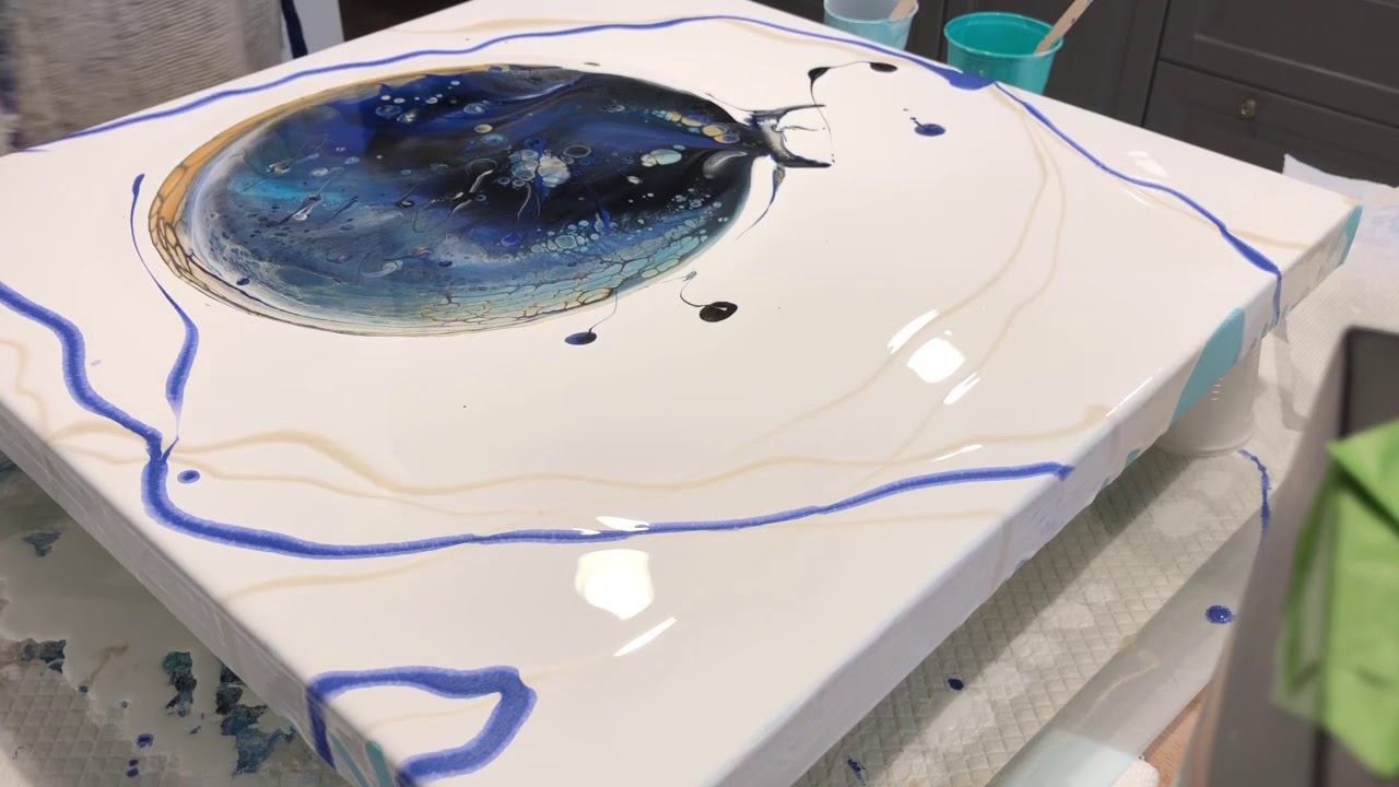 Open Cup Technique Acrylic Pour