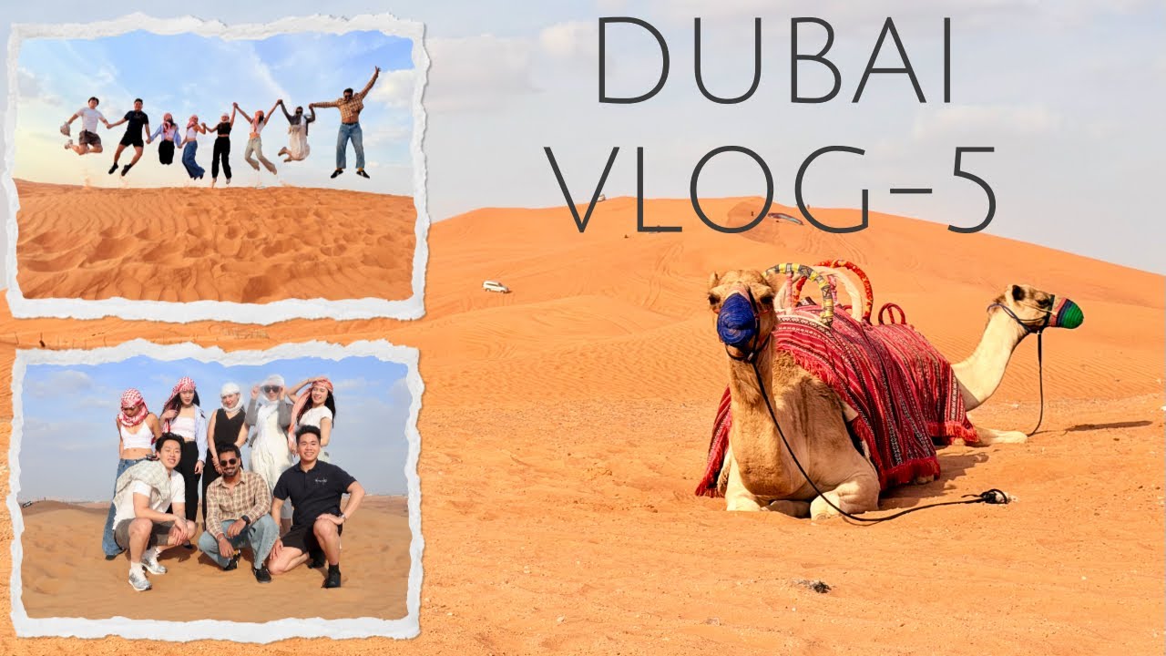 Dubai Desert Safari 🇦🇪🐪🏜️- Vlog 5 (Part-1)