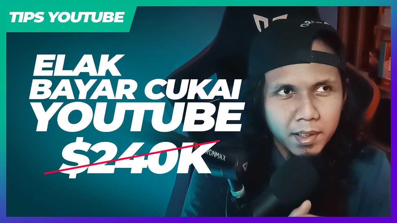 ⚠️ Terbaru - Youtuber kena bayar CUKAI youtube! Cara isi borang cukai youtube