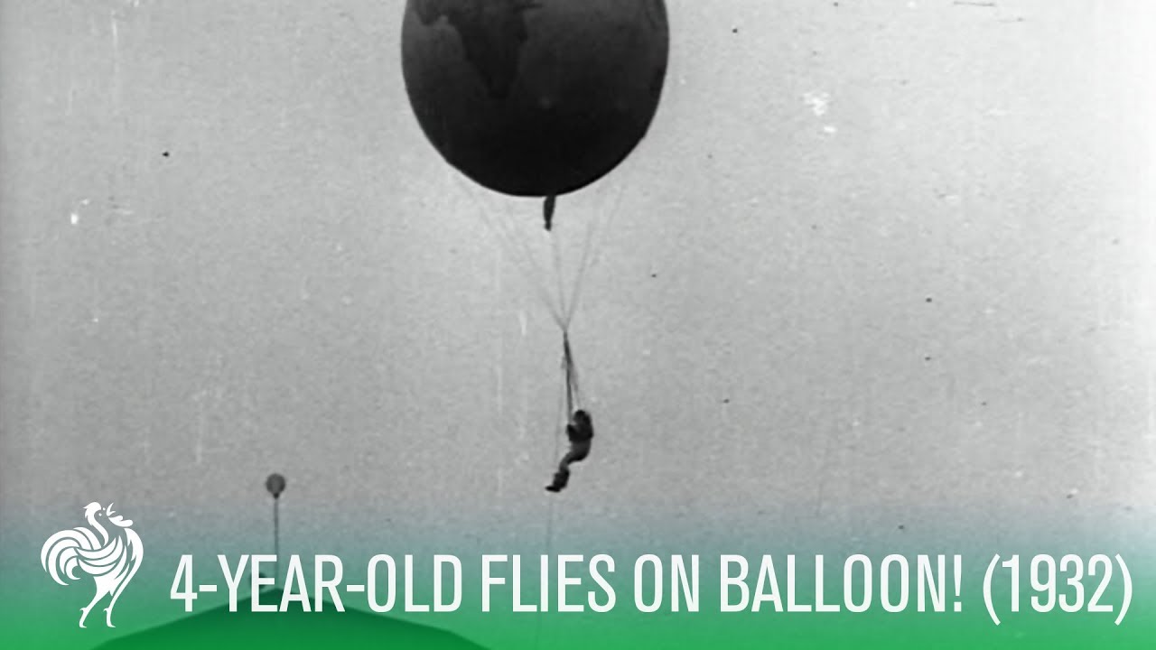 Touching The Sky: 4-Year-Old Flies On Balloon! (1932) | Sporting History