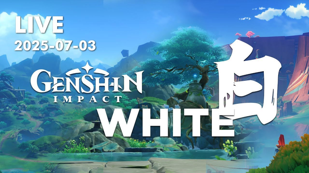 Genshin White: Relaxation, Meditation, Sleep | LIVE