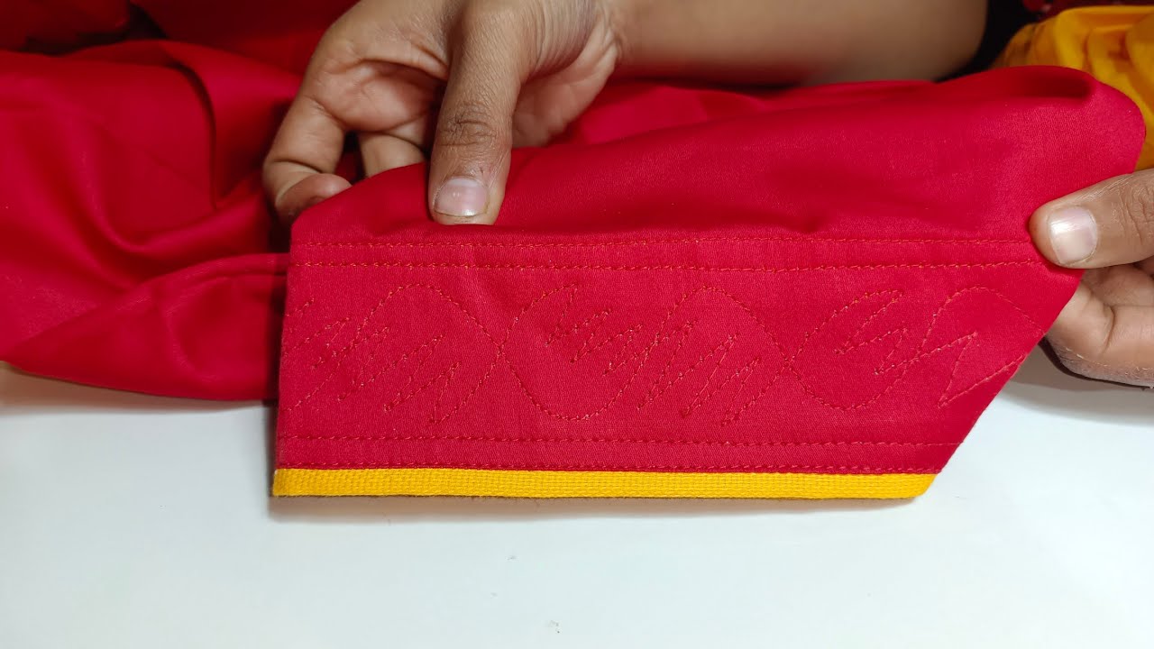 सलवार की मोहरी पर टाइपिंग लगाना सीखें | How to put piping on salwar seal | Simple salwar piping