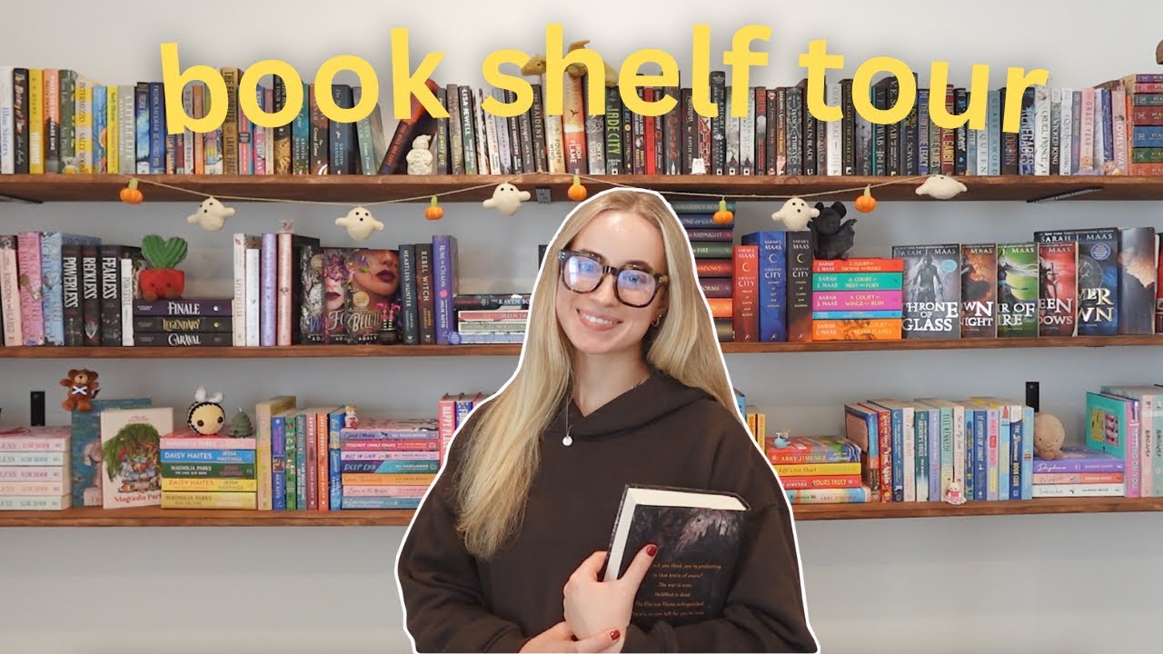book shelf tour *book room tour, home library*