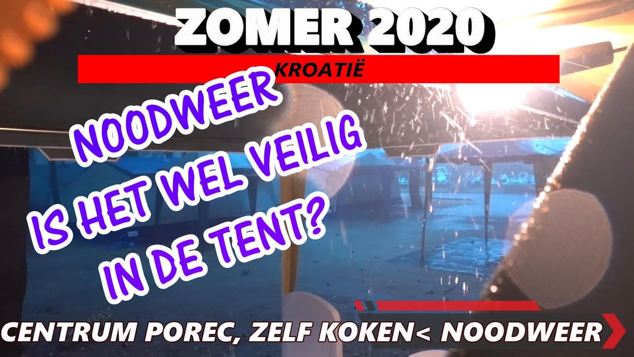 ZELF KOKEN CAMPING BIJELA UVALA en OVERVALLEN DOOR NOODWEER