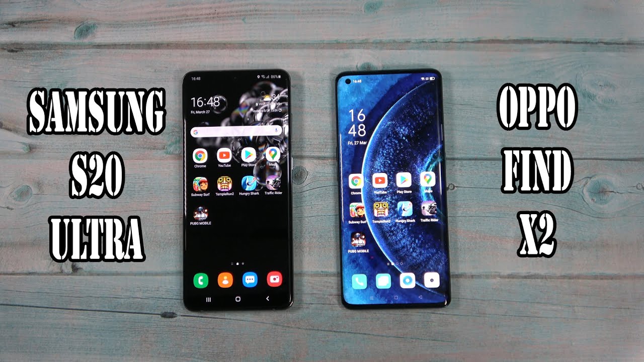 Samsung Galaxy s20 Ultra vs Oppo Find X2 | SpeedTest and Camera comparison