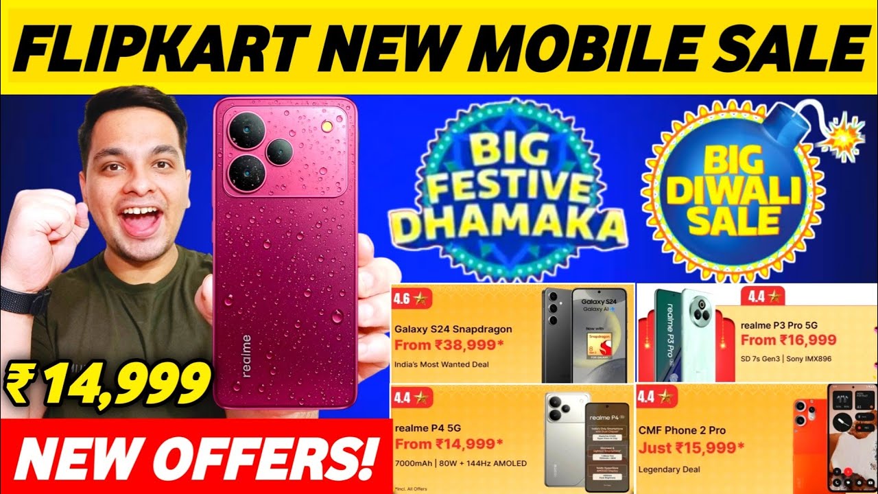 New Sale Live 🔥 Flipkart Big Festive Dhamaka Sale - 15+ Best Smartphone Deals | Flipkart Diwali Sale