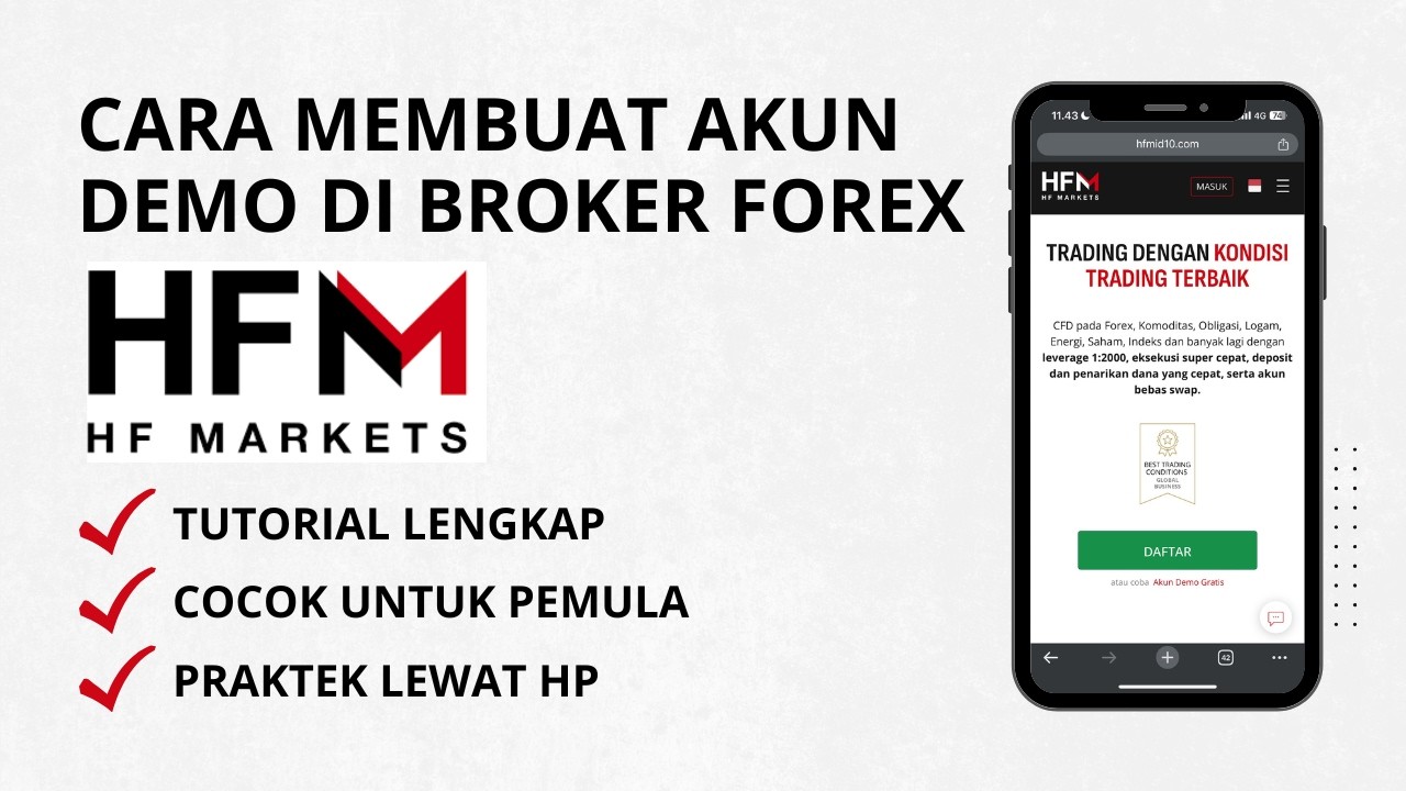 Cara Membuat Akun Demo di Broker HFM 2026 | Cara Latihan Trading di HFM Tanpa Modal