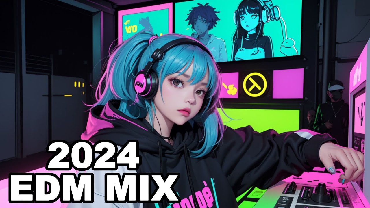 Ultimate Neon EDM Mix 2024 🔥 | Futuristic Anime Beats for Party & Study 🎶