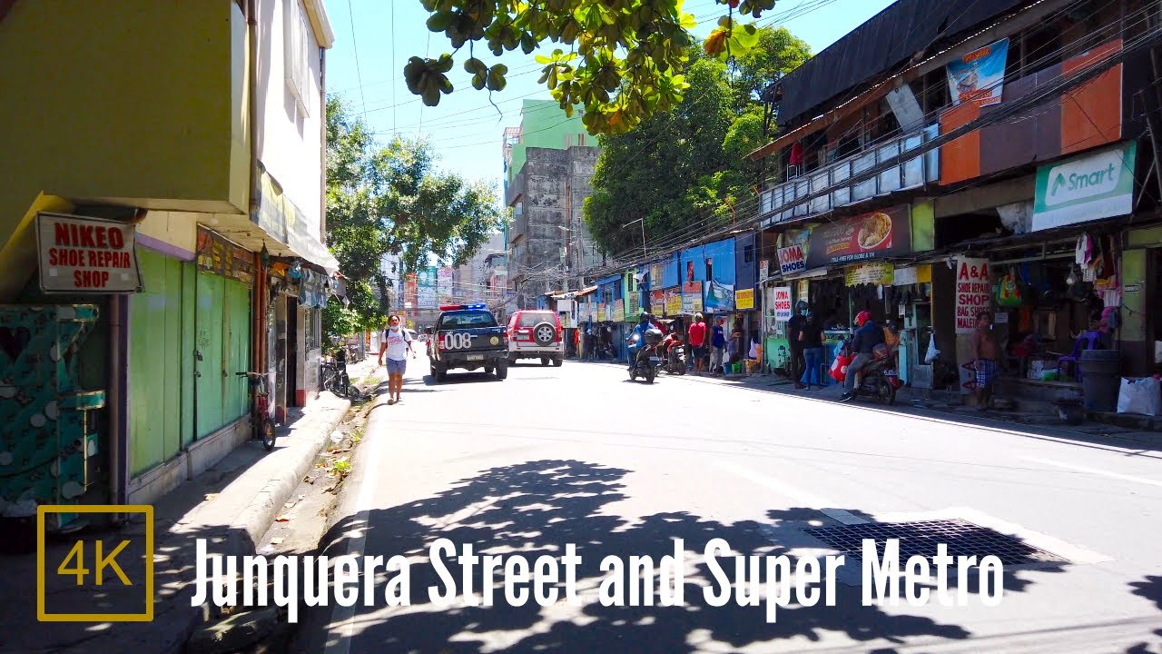 Junquera Street and Super Metro, Cebu, Philippines【4K】