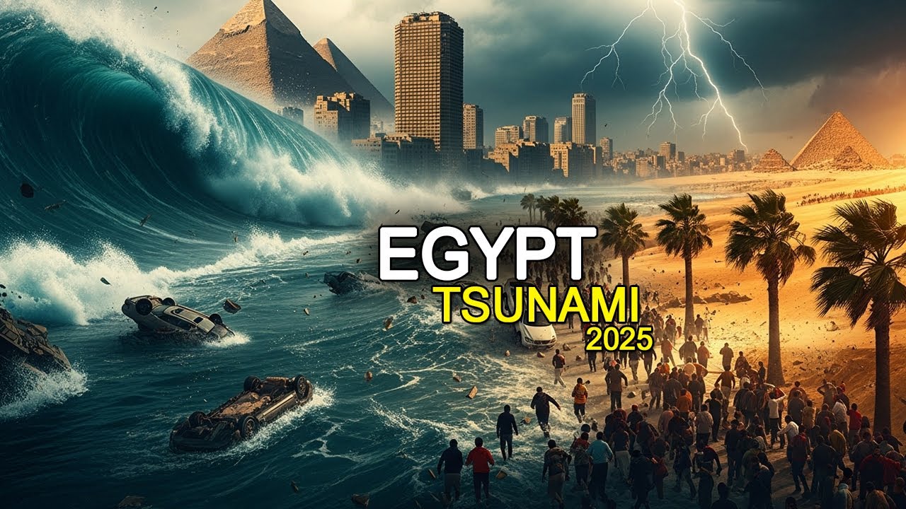 Egypt Christmas Tsunami Disaster 2025 | Monster Waves Attack the Mediterranean