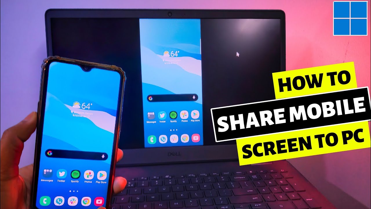 How to Share Mobile Screen on Laptop Windows 11 | Cast Mobile Screen to Laptop Windows 11