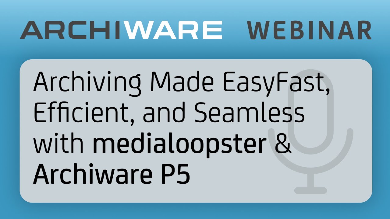Archiving Made Easy: Fast, Efficient, and Seamless with medialoopster & Archiware P5
