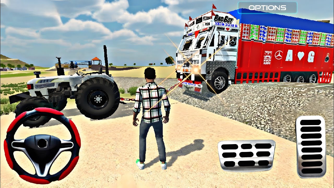 (1 TRACK VS 3 TRACTOR) Indian Vehicles Simulator 3D Game |Gaming Video|#track#tractor#gamingvideo #4