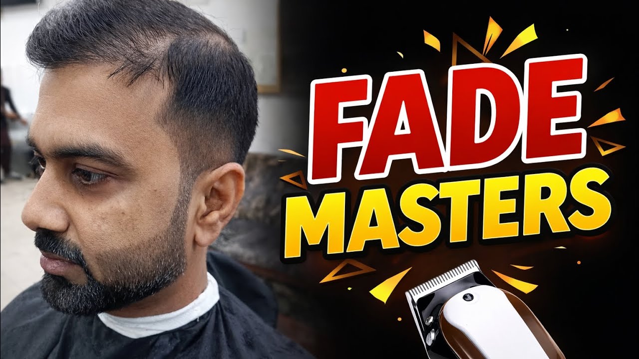 Clean Low Fade Haircut with Side Part | Sharp Beard Fade | Fade Masters
