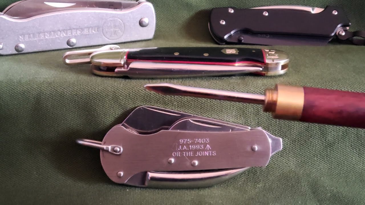 Marlin Spike (rigging / tackle) folding knives.