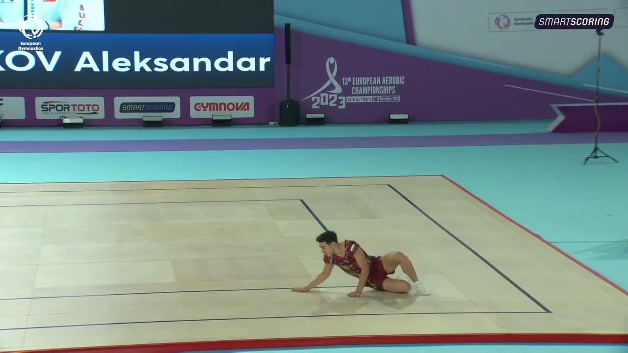 Aleksandar MISHINKOV (BUL) - 2023 Aerobics Junior European Champion, Individual Men
