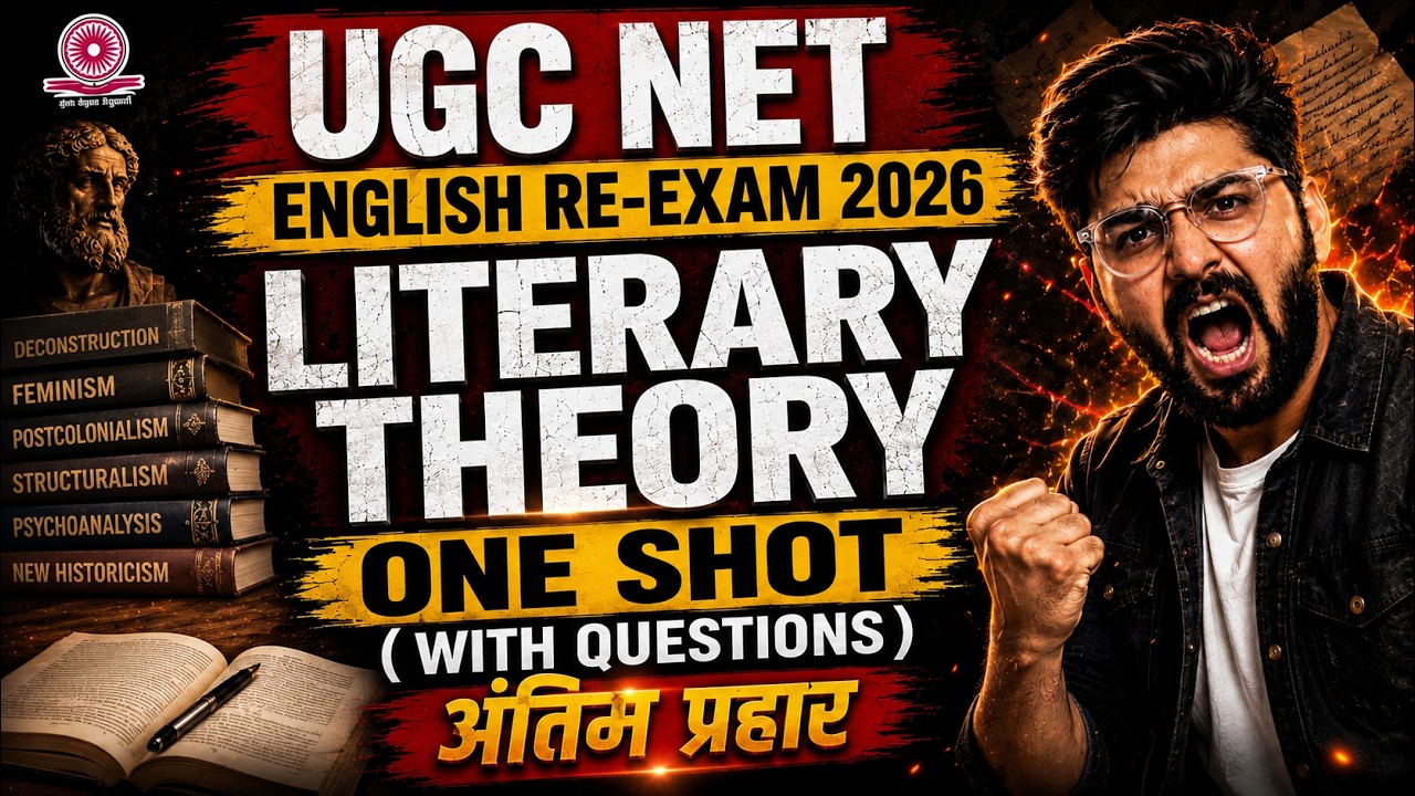 UGC NET ENGLISH June 2026 RE-EXAM | Literary Theory One Shot | UGC NET English Re-Exam Preparation