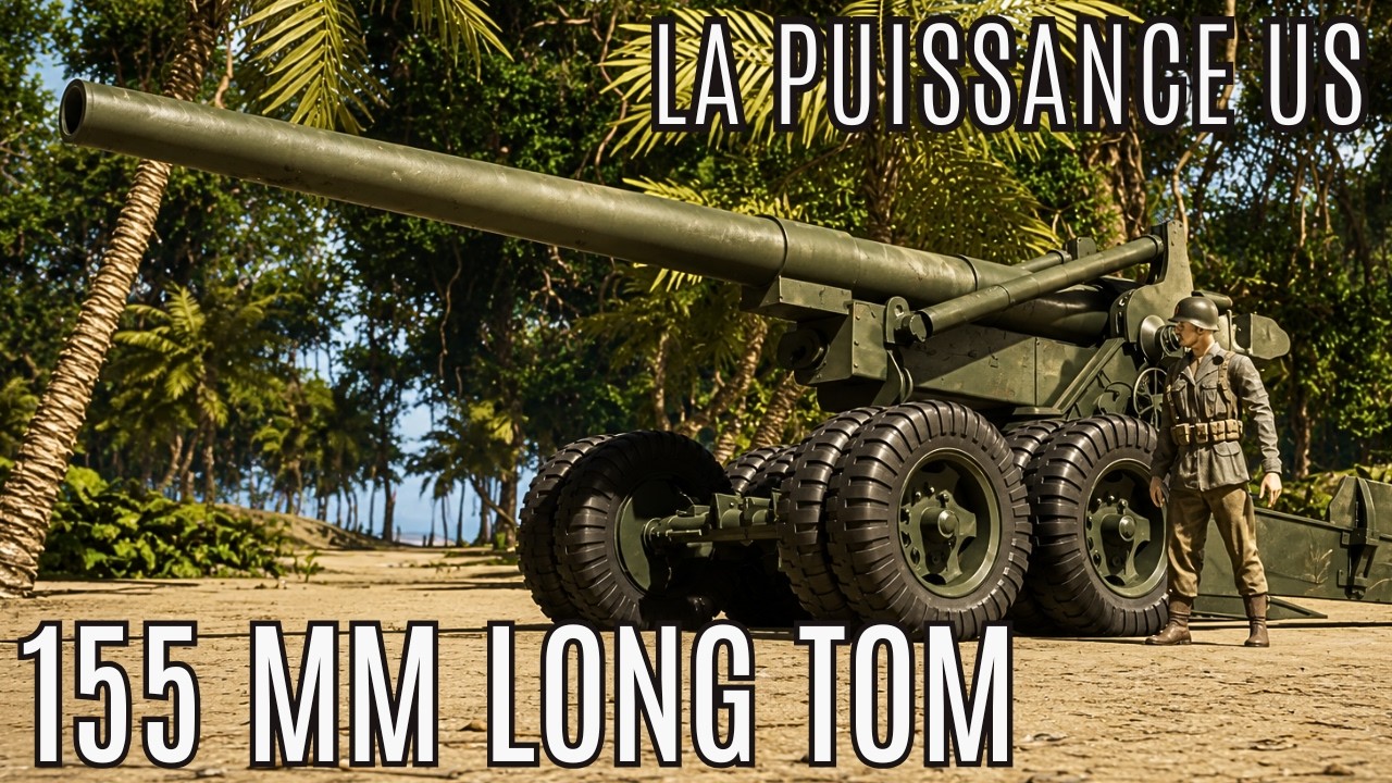 155 mm Long Tom : La puissance de l’artillerie américaine de la Seconde Guerre mondiale